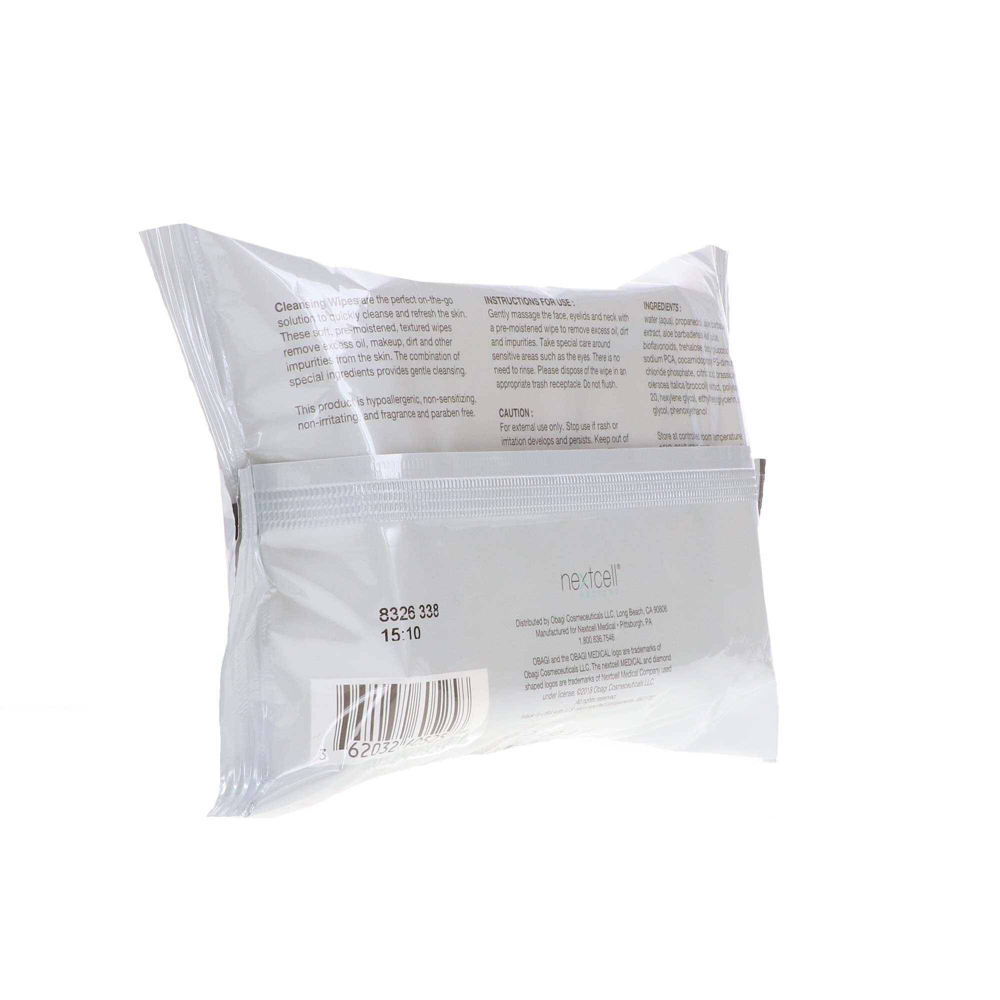 Obagi SUZANOBAGIMD On the Go Cleansing and Makeup Removing Wipes, 25 count