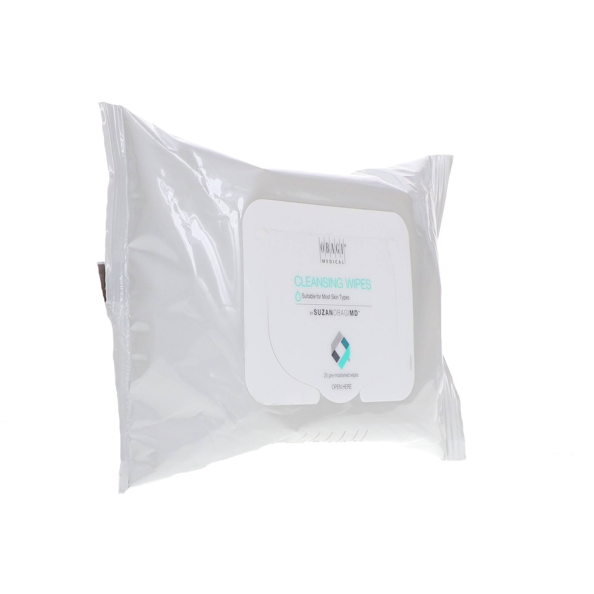 Obagi SUZANOBAGIMD On the Go Cleansing and Makeup Removing Wipes, 25 count