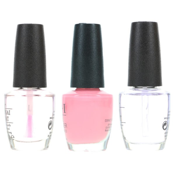 OPI It's A Girl .5 oz, Top Coat .5 oz & Natural Nail Base Coat .5 oz Combo Pack