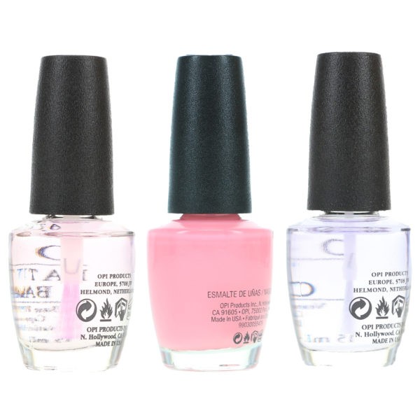 OPI It's A Girl .5 oz, Top Coat .5 oz & Natural Nail Base Coat .5 oz Combo Pack