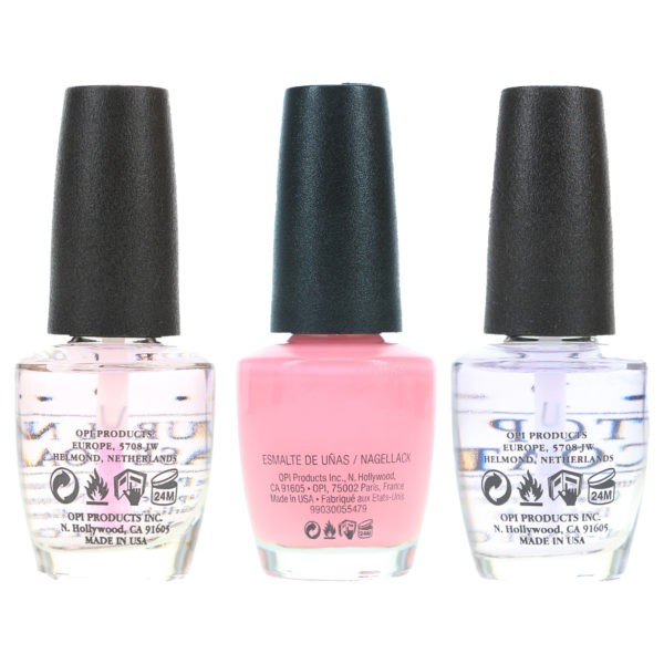 OPI It's A Girl .5 oz, Top Coat .5 oz & Natural Nail Base Coat .5 oz Combo Pack