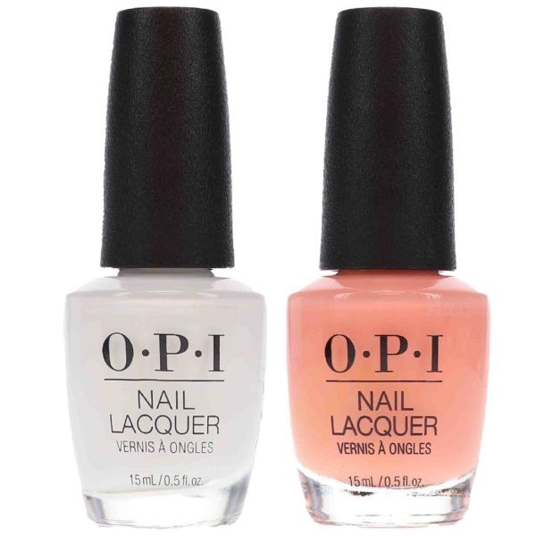 OPI Coney Island Cotton Candy 0.5 oz. and OPI Alpine Snow 0.5 oz Nude French Combo Set