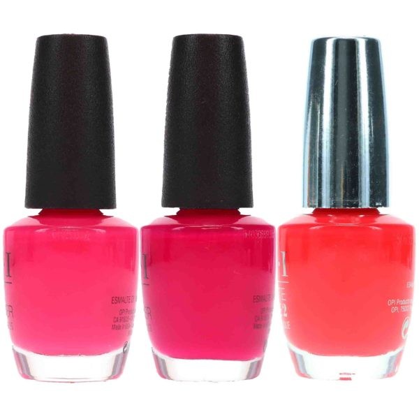 OPI Strawberry Margarita .5 oz. OPI Koala Beary .5 oz. OPI She Went On And On And On .5 oz. Pink Combo Set