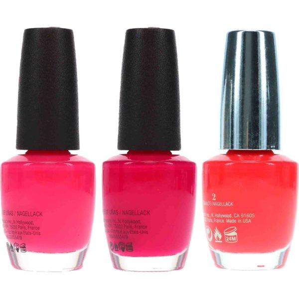 OPI Strawberry Margarita .5 oz. OPI Koala Beary .5 oz. OPI She Went On And On And On .5 oz. Pink Combo Set