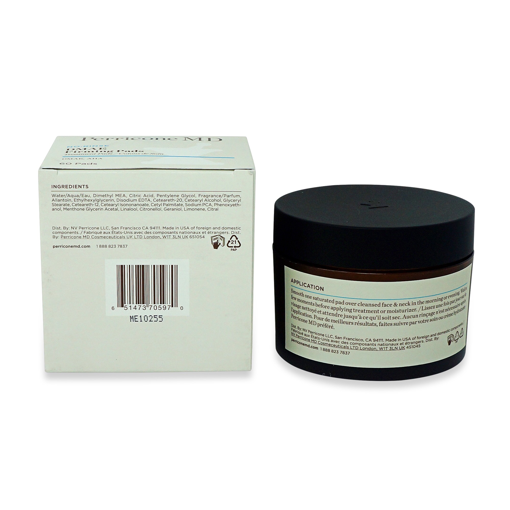 Perricone MD NoRinse DMAE Firming Pads, 60 pads Beauty Roulette