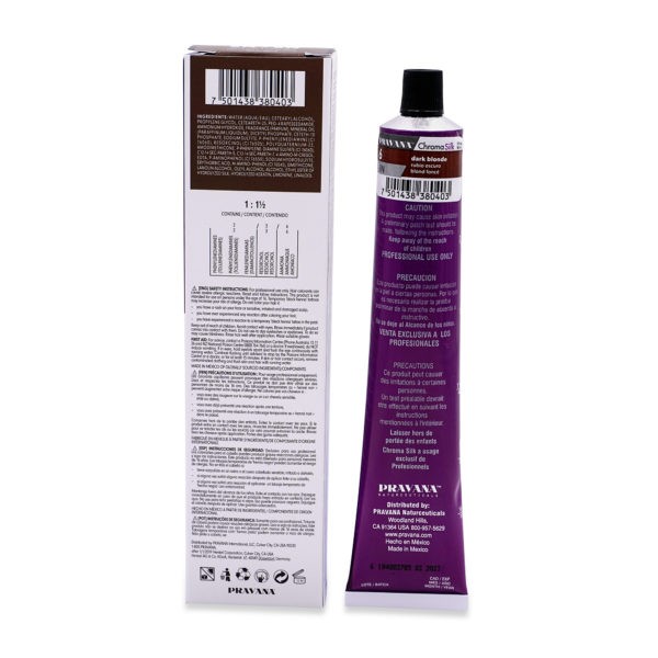 PRAVANA ChromaSilk Creme Hair Color with Silk & Keratin Protein, 6 Dark Blonde