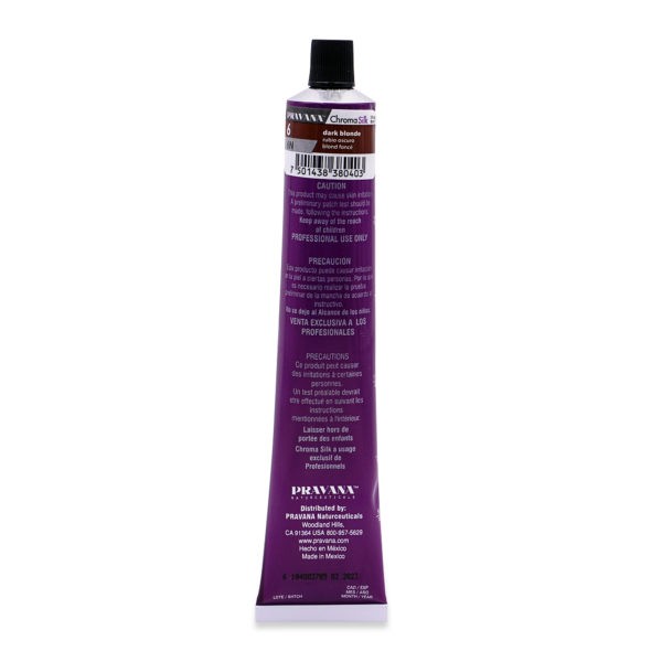 PRAVANA ChromaSilk Creme Hair Color with Silk & Keratin Protein, 6 Dark Blonde