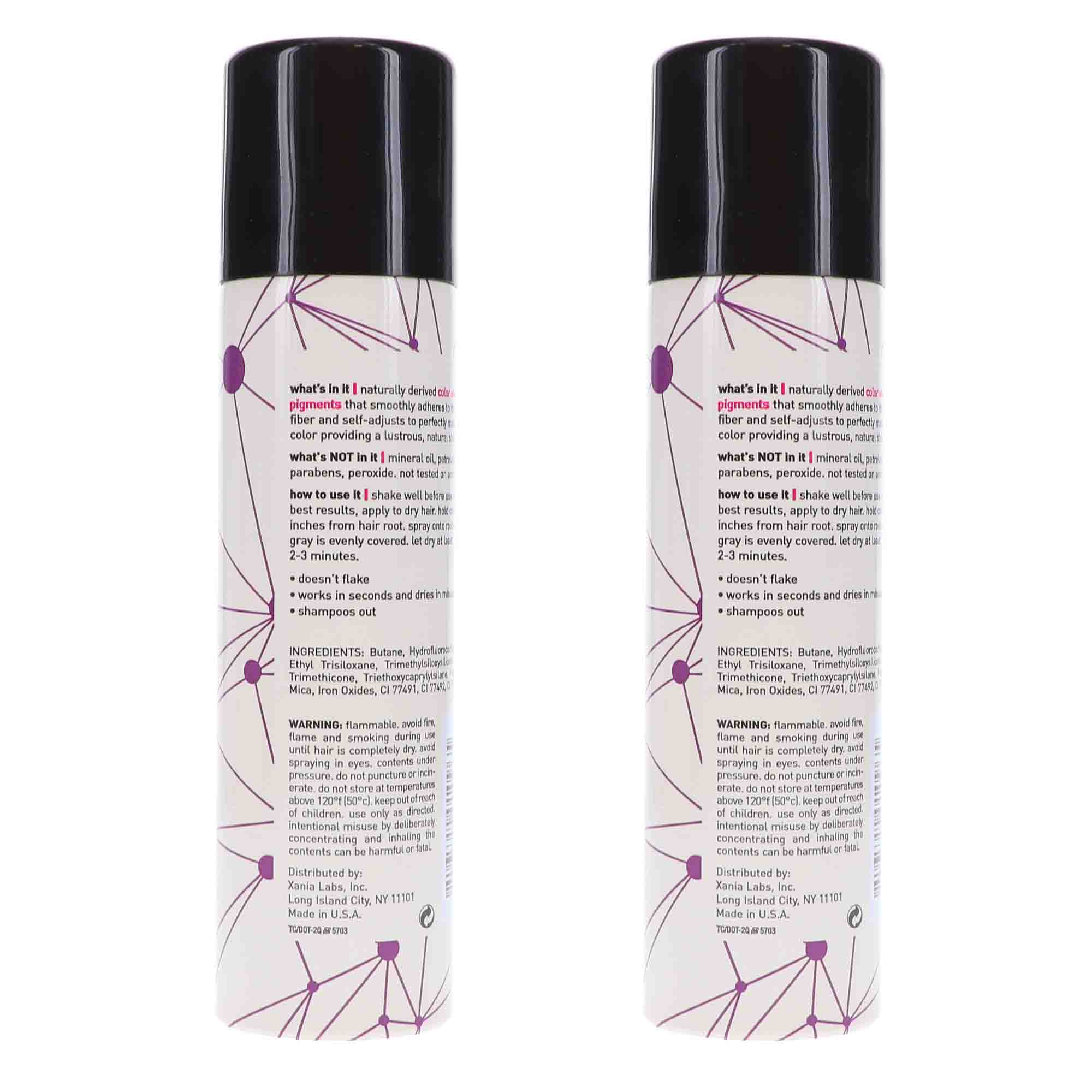 Style Edit Dark Brown Root Concealer Touch Up Spray 2 oz 2 Pack