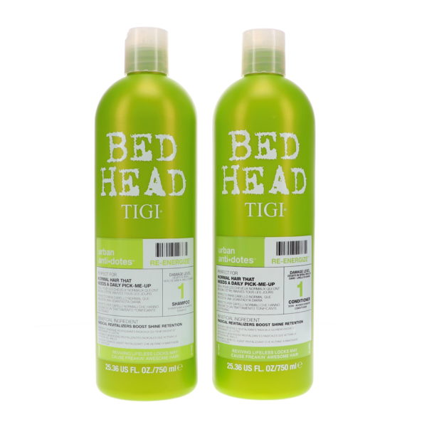 TIGI Bed Head Urban Antidotes Re-Energize 1 Shampoo and Conditioner, 25.36 oz.