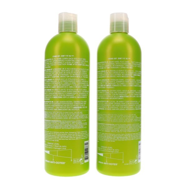 TIGI Bed Head Urban Antidotes Re-Energize 1 Shampoo and Conditioner, 25.36 oz.
