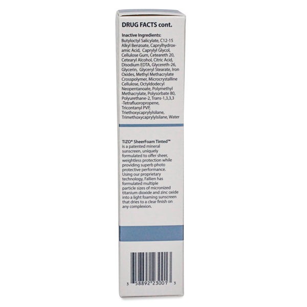 TIZO SheerFoam SunScreen Tinted SPF 30 - 3.5 oz