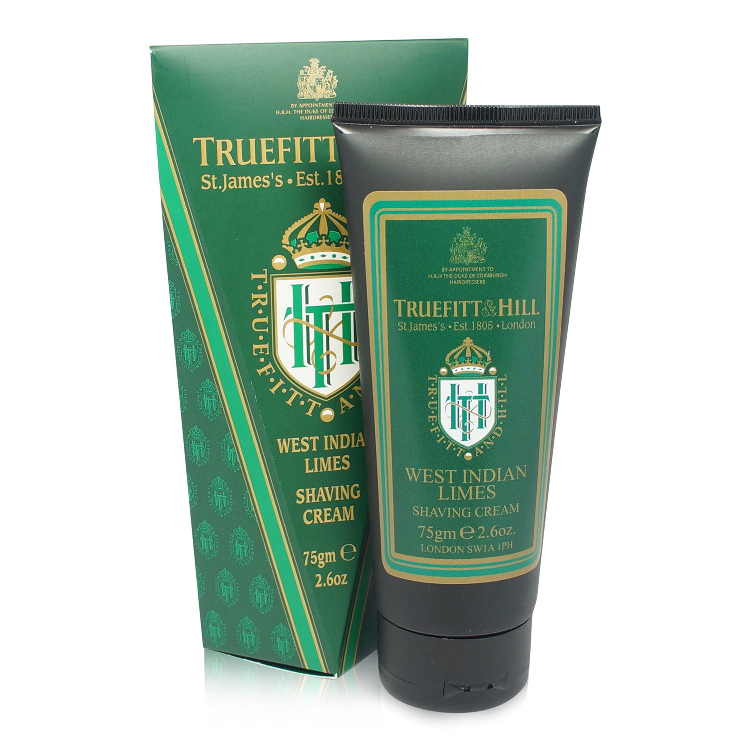 Truefitt & Hill West Indian Limes Shaving Cream Travel Tube 2.6 oz.