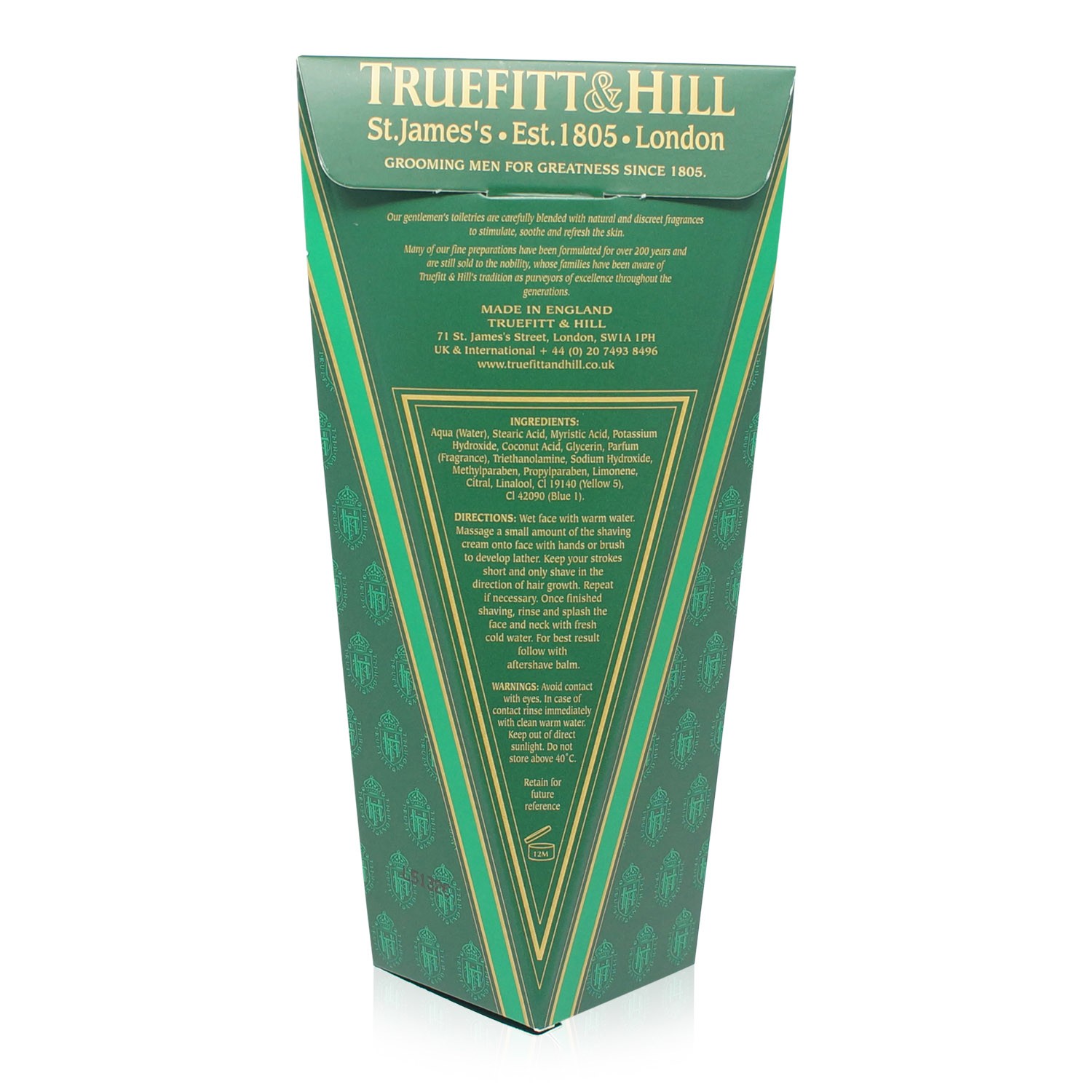 Truefitt & Hill West Indian Limes Shaving Cream Travel Tube 2.6 oz.