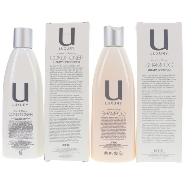 UNITE Hair U Luxury Pearl and Honey Shampoo and Conditioner Combo Pack 8.5 oz.