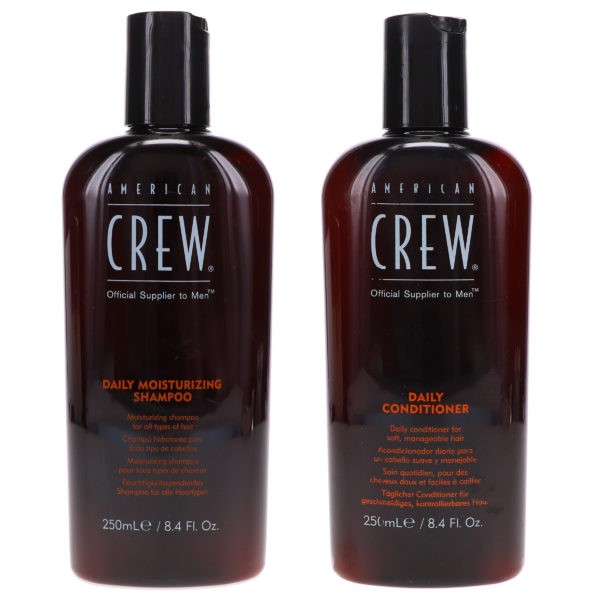 American Crew Daily Moisturizing Shampoo 8.4 oz & Daily Conditioner 8.4 oz Combo Pack