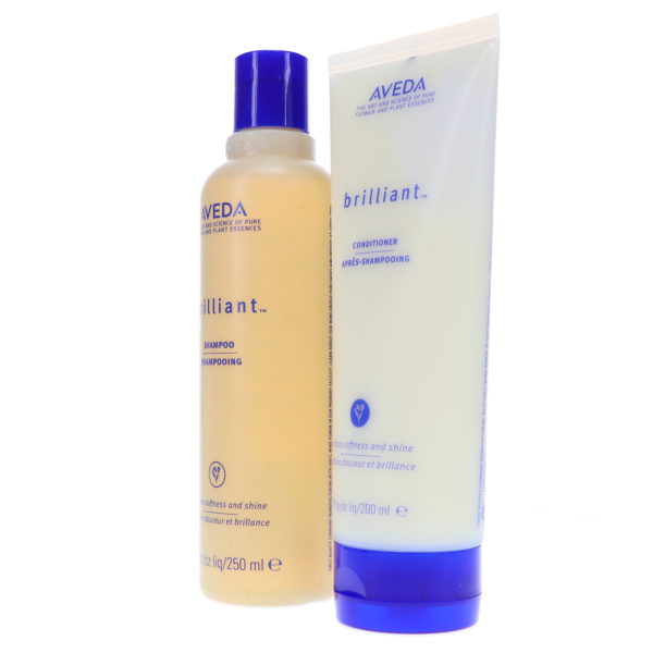 Aveda Brilliant Shampoo 8.5 oz & Brilliant Conditioner 6.7 oz Combo Pack