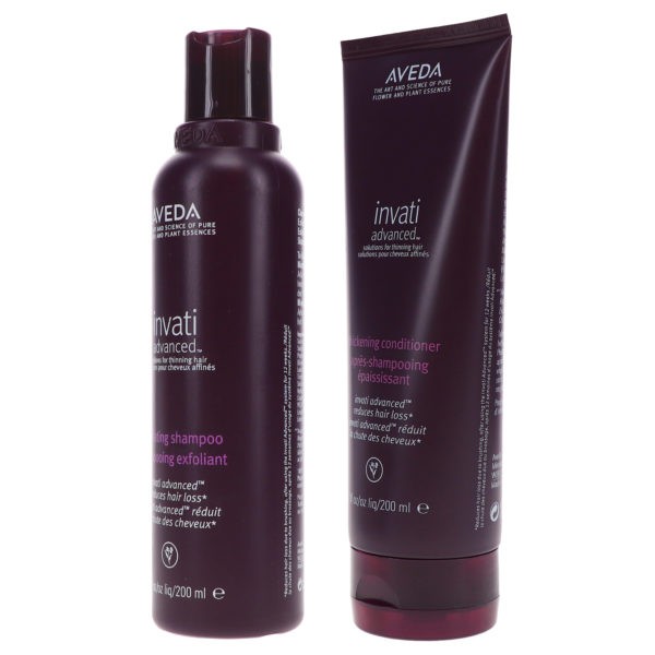 Aveda Invati Advanced Exfoliating Shampoo 6.7 oz and Thickening Conditioner 6.7 oz Combo Pack