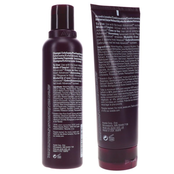 Aveda Invati Advanced Exfoliating Shampoo 6.7 oz and Thickening Conditioner 6.7 oz Combo Pack