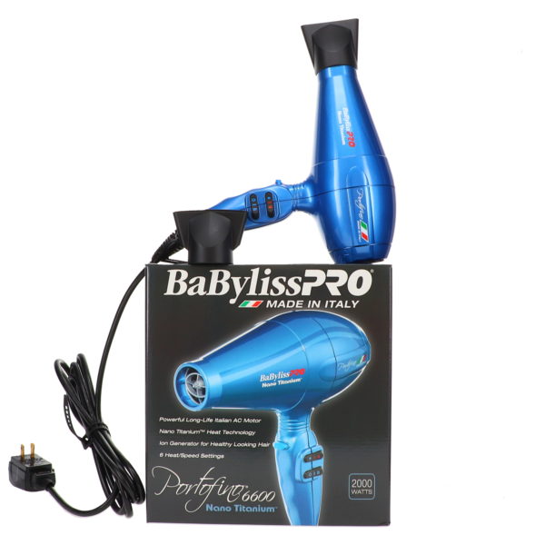 BaBylissPRO Nano Titanium Portofino Dryer Blue