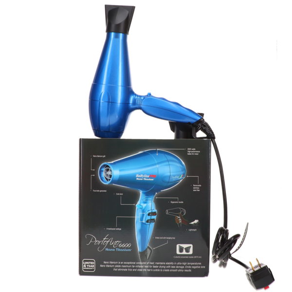 BaBylissPRO Nano Titanium Portofino Dryer Blue