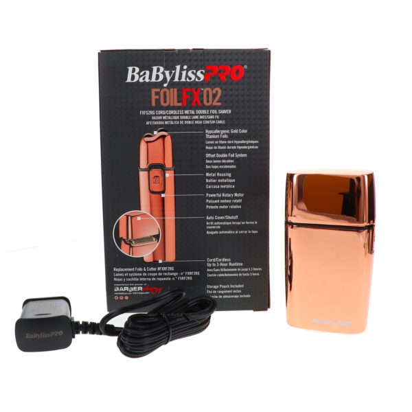 BaBylissPRO FOILFX02 Cordless Rose Gold Metal Double Foil