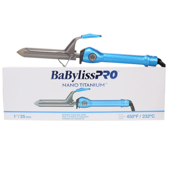 BaBylissPRO Nano Titanium 1" Spring Curling Iron