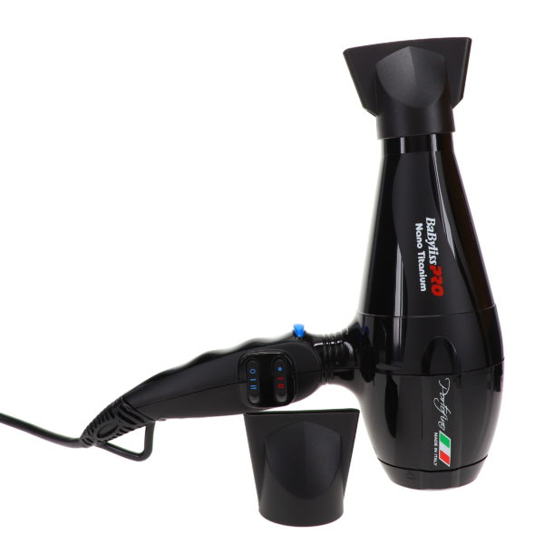 BaBylissPRO Nano Titanium Portofino Full-Size Dryer Black