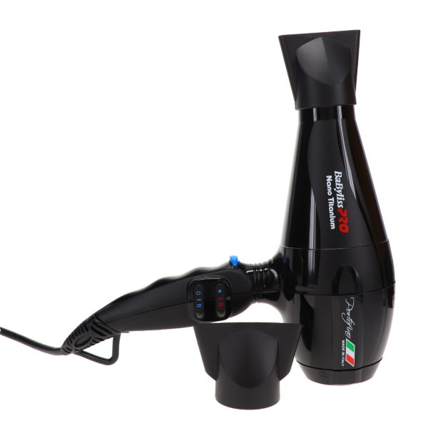 BaBylissPRO Nano Titanium Portofino Full-Size Dryer Black