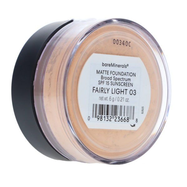 bareMinerals Matte Foundation Broad Spectrum SPF 15 Fairly Light 03 0.21 oz