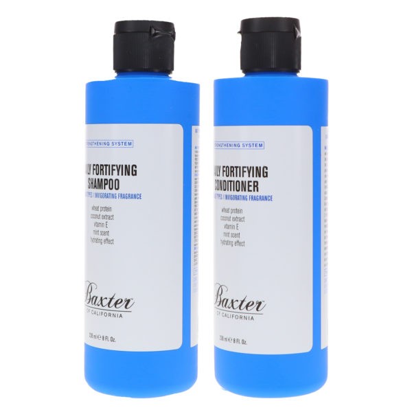 Baxter of California Daily Fortifying Shampoo 8 oz & Daily Fortifying Conditioner 8 oz Combo Pack