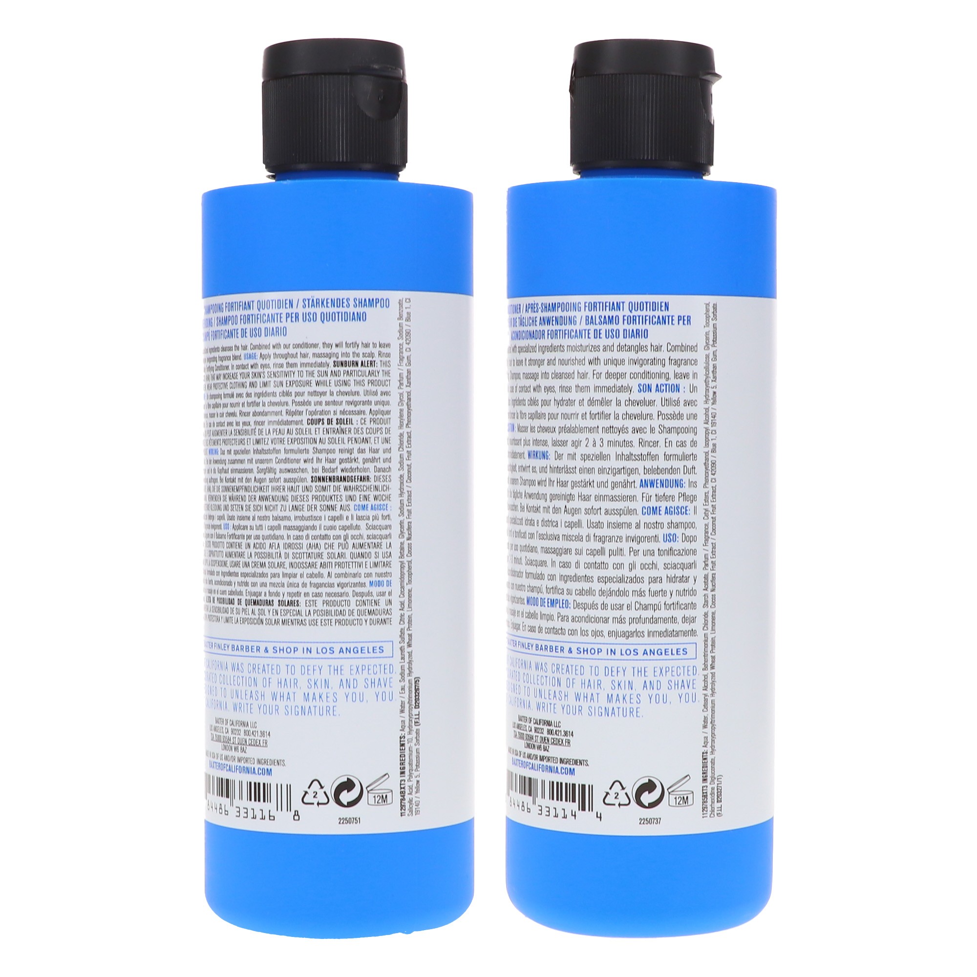 Baxter of California Daily Fortifying Shampoo 8 oz & Daily Fortifying Conditioner 8 oz Combo Pack