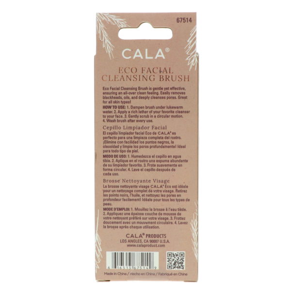 CALA Dual Action Facial Cleansing Brush Sage