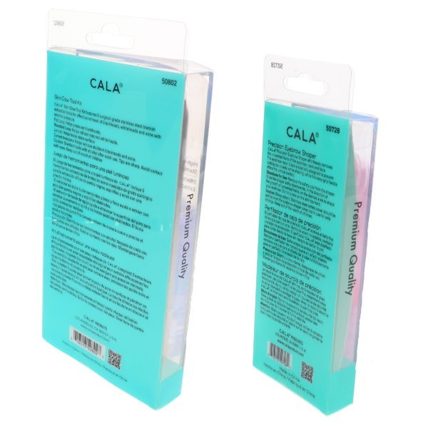 CALA Precision Eyebrow Shaper 3 pc & Skin Glow Tool Kit 3 ct Combo Pack