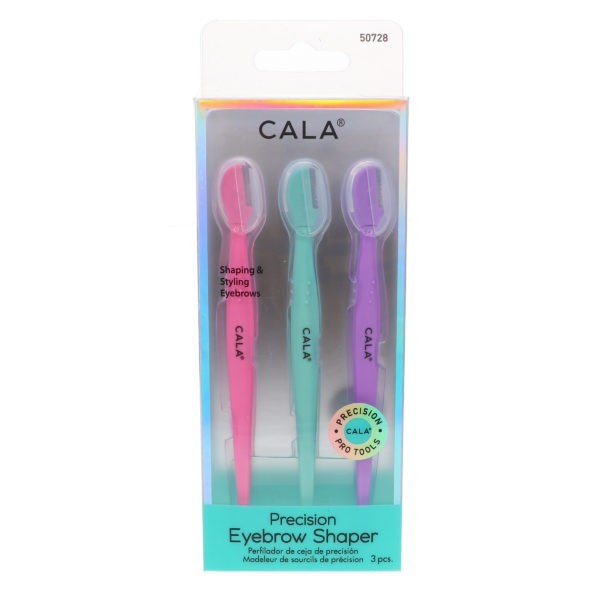 CALA Precision Eyebrow Shaper 3 pc & Skin Glow Tool Kit 3 ct Combo Pack