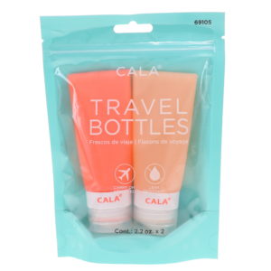 CALA Silicone Travel Bottles Coral