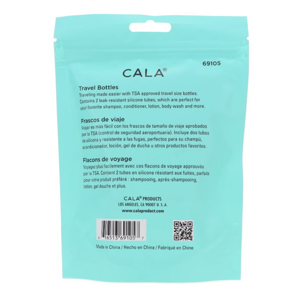 CALA Silicone Travel Bottles Coral