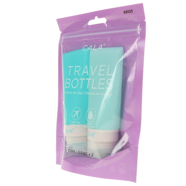 CALA Silicone Travel Bottles Mint