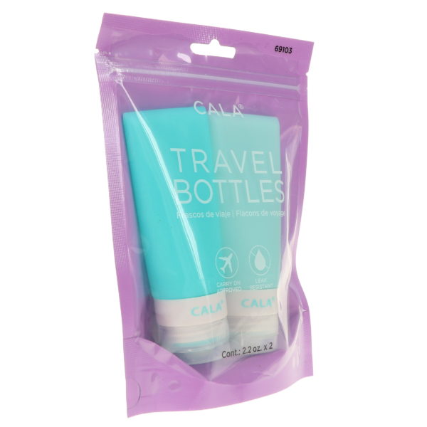 CALA Silicone Travel Bottles Mint