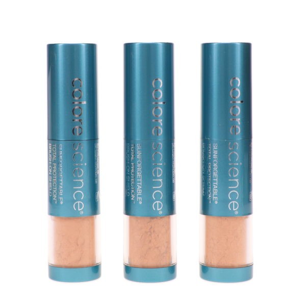 Colorescience Sunforgettable Brush on Sunscreen SPF 50 Tan 3 Piece Multipack 0.21 Each