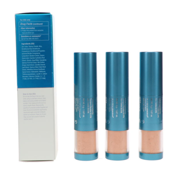Colorescience Sunforgettable Brush on Sunscreen SPF 50 Tan 3 Piece Multipack 0.21 Each