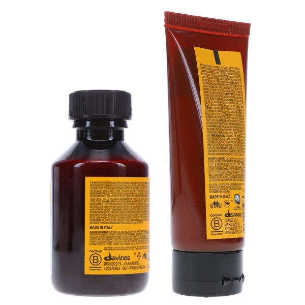 Davines NaturalTech Nourishing Shampoo 3.38 oz & NaturalTech Vegetarian Miracle Conditioner 2.03 oz Combo Pack