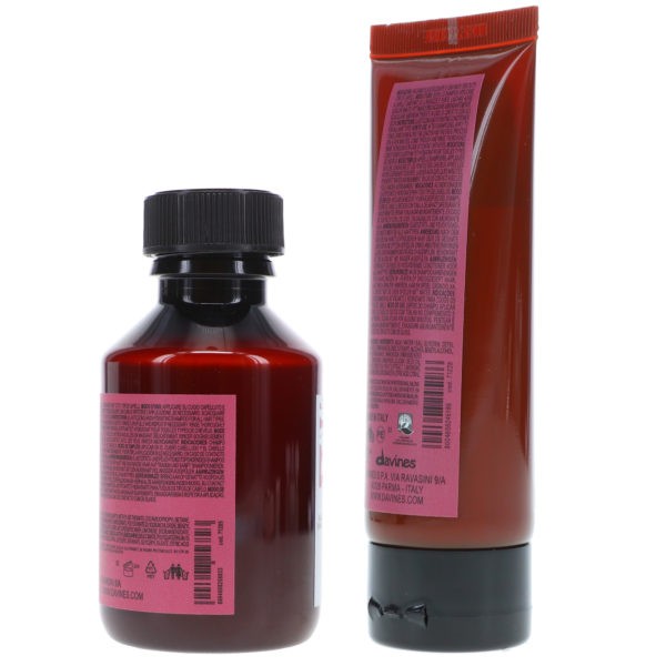 Davines NaturalTech Replumping Shampoo 3.38 oz & NaturalTech Replumping Conditioner 2.02  oz Combo Pack