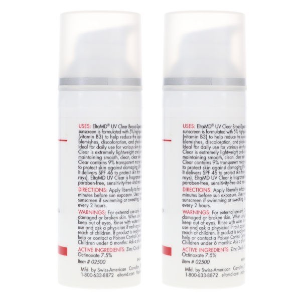 Elta MD UV Clear SPF 46 1.7 oz. - Two Pack