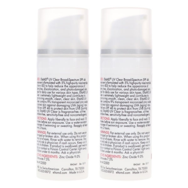 Elta MD UV Clear SPF 46 1.7 oz. - Two Pack