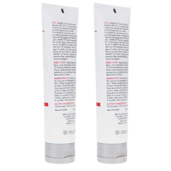 Elta MD UV Facial SPF 30+ Broad Spectrum 3 oz 2 Pack