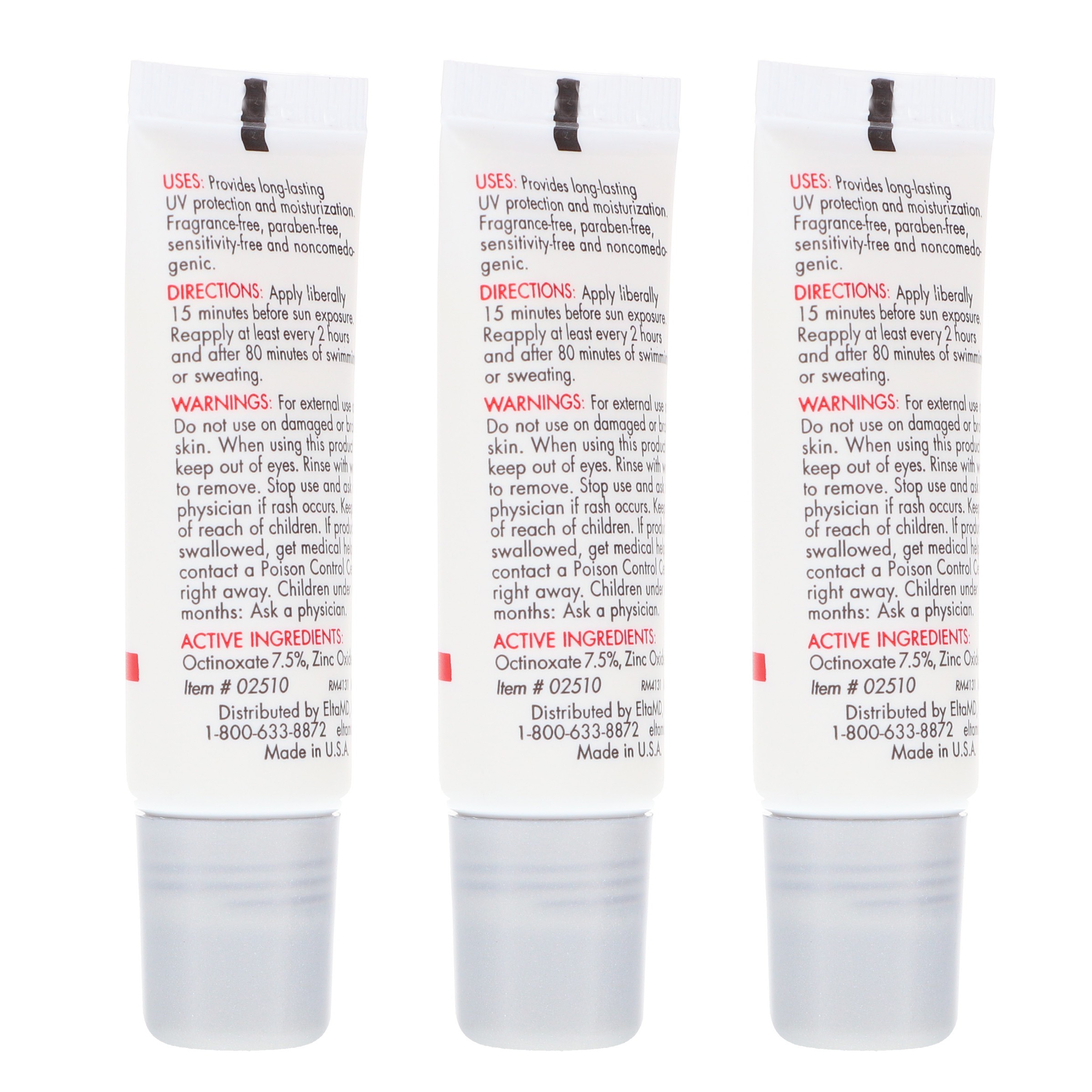 Elta MD UV Lip Balm SPF 31 Broad Spectrum 0.28 oz 3 Pack