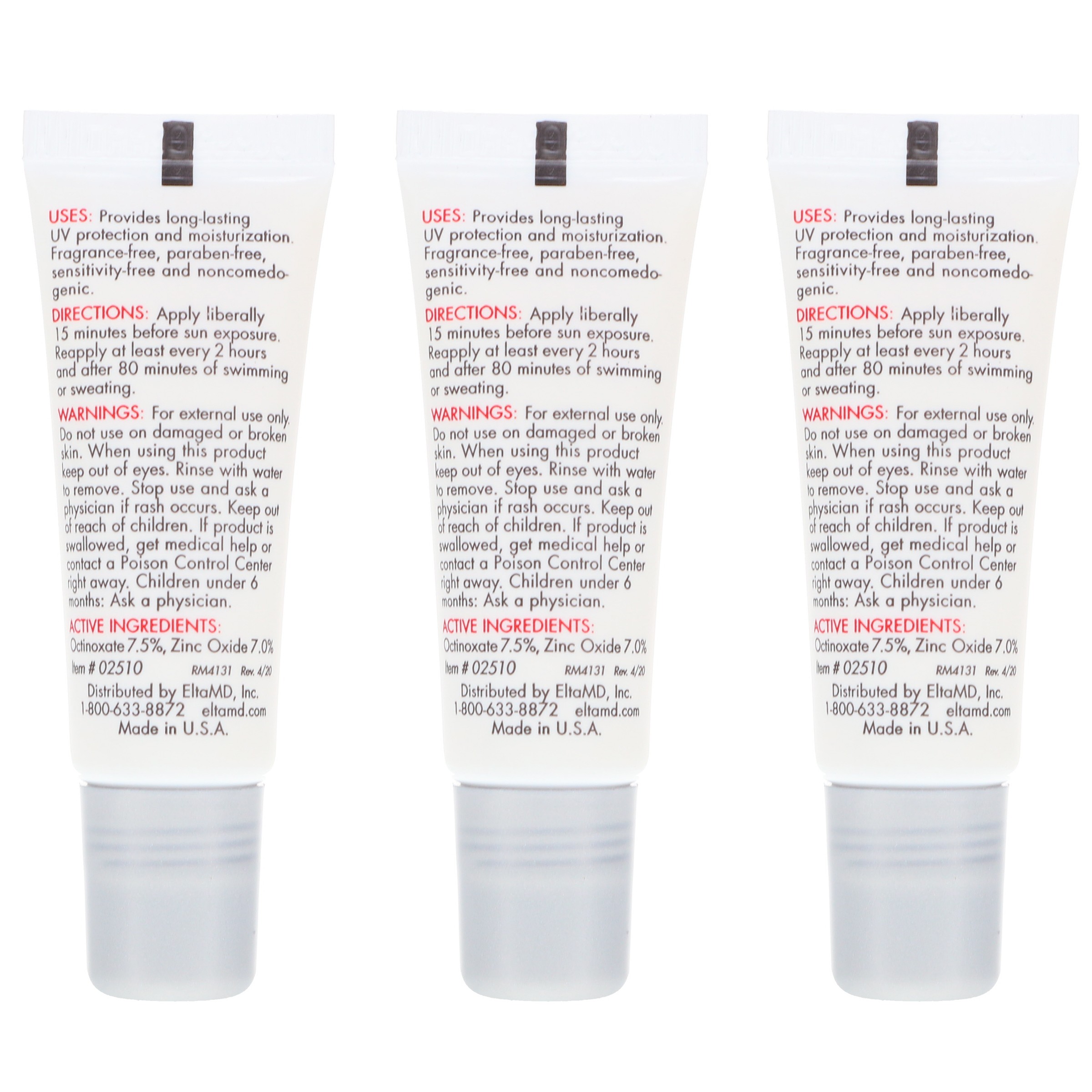 Elta MD UV Lip Balm SPF 31 Broad Spectrum 0.28 oz 3 Pack