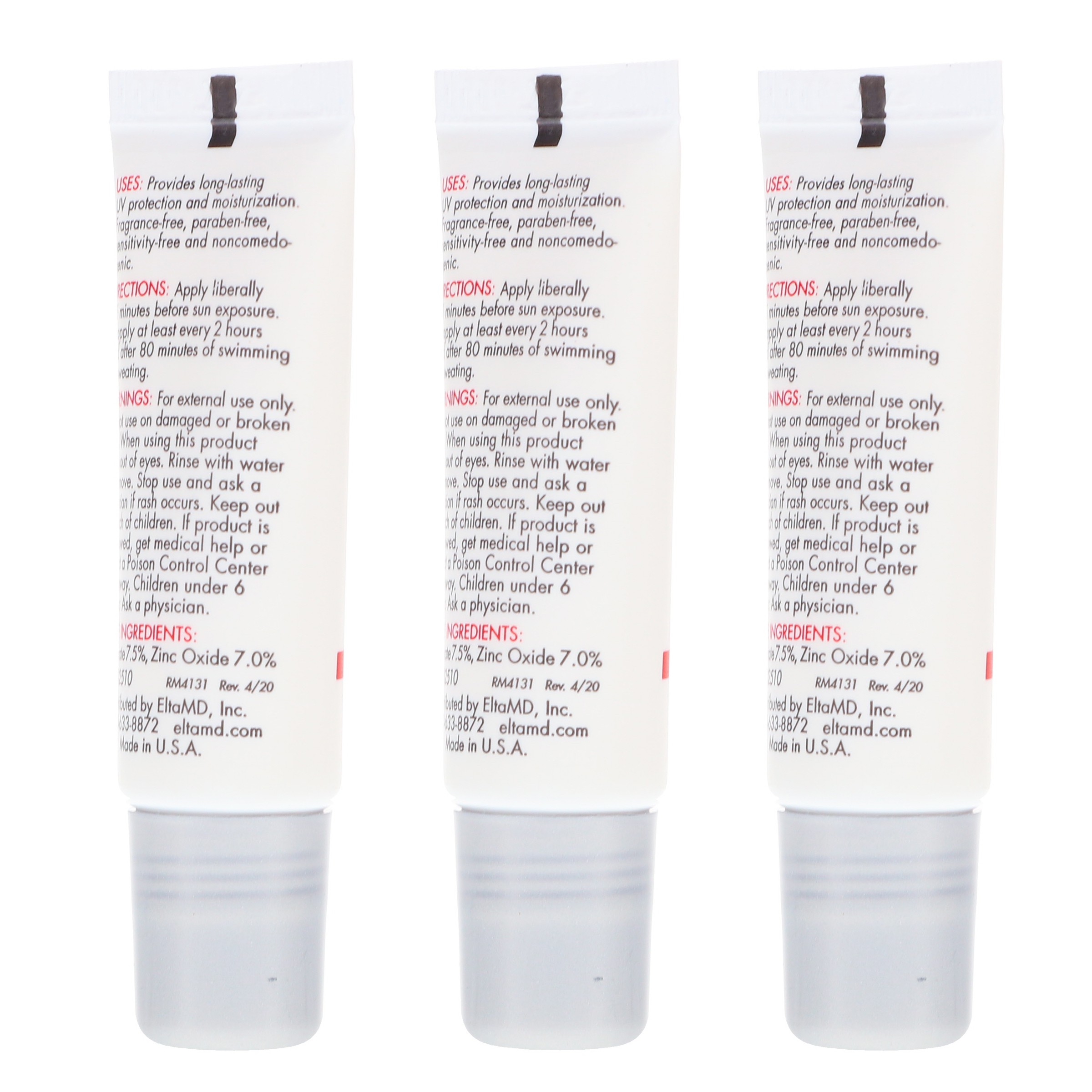 Elta MD UV Lip Balm SPF 31 Broad Spectrum 0.28 oz 3 Pack