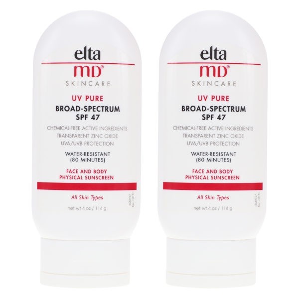 Elta MD UV Pure SPF 47 Broad Spectrum Sunscreen 4 oz 2 Pack