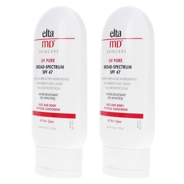 Elta MD UV Pure SPF 47 Broad Spectrum Sunscreen 4 oz 2 Pack